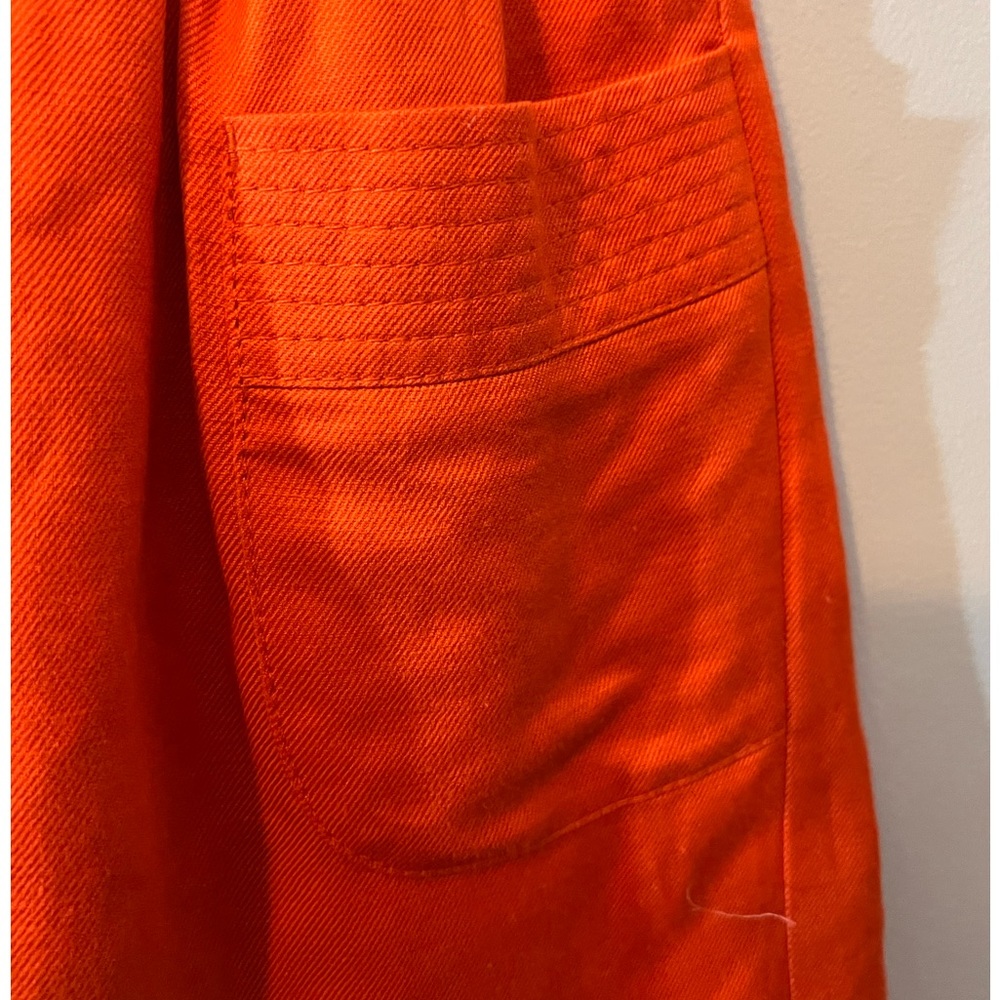 J. Crew EUC reddish orange fully lined skirt with pockets. size 2 - Picture 6 of 6